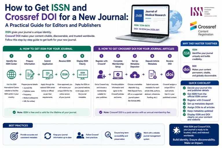 How to Get ISSN and Crossref DOI for a New Journal: A Practical Guide for Editors and Publishers