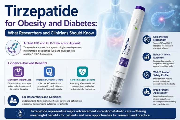 Tirzepatide for Obesity and Diabetes: What Researchers and Clinicians Should Know