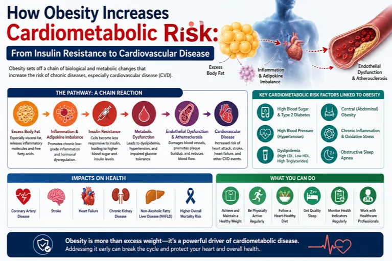 How Obesity Increases Cardiometabolic Risk: From Insulin Resistance to Cardiovascular Disease