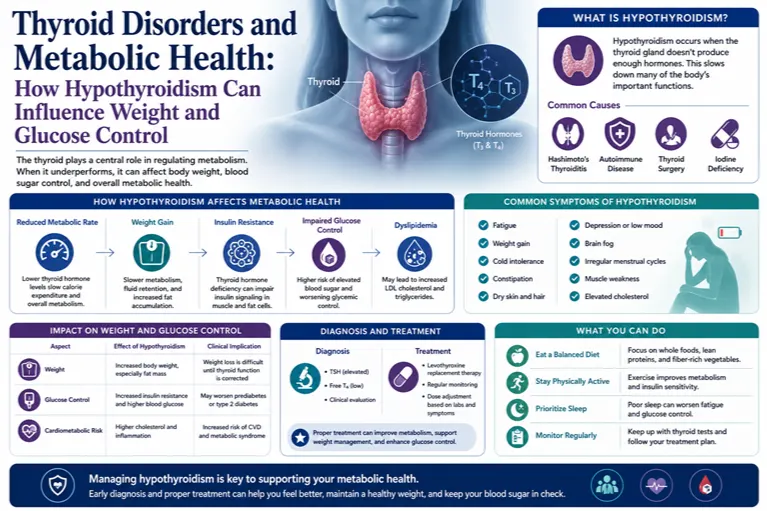 Thyroid Disorders and Metabolic Health: How Hypothyroidism Can Influence Weight and Glucose Control