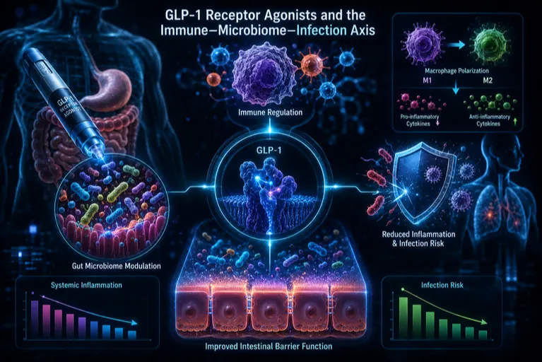 GLP-1 receptor agonists and the immune microbiome infection axis: a narrative review - Issue cover